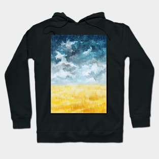 Clouds and Wheat Field Hoodie
